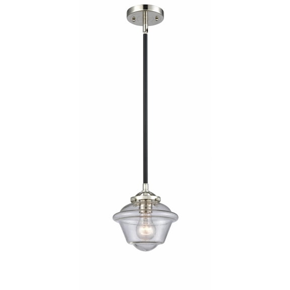 Innovations 284-1S-BPN-G534-LED Small Oxford 1 Light Mini Pendant part of the Nouveau Collection, Black Polished Nickel