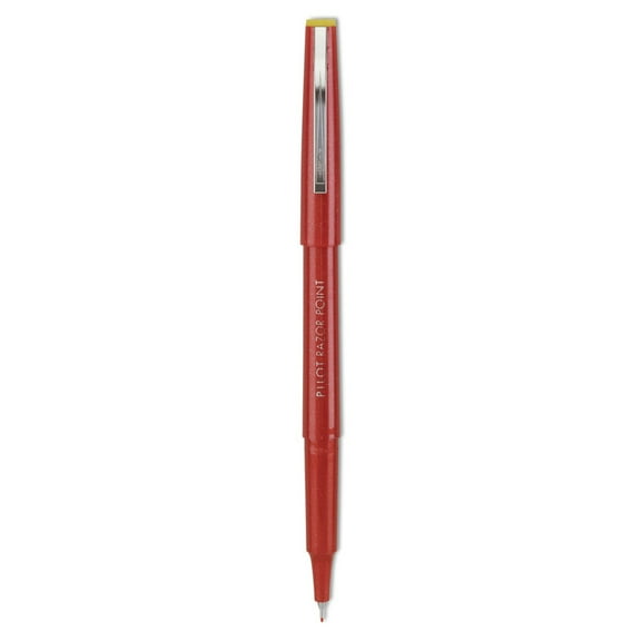 Pilot 11007 0.3 mm Razor Point Fine Line Porous Point Pen - Extra-Fine, Red (Dozen)