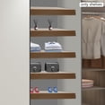 thumbnail image 4 of 5 Pcs 33x16in Foamed PVC Wire Rack Covers for Closet Removable Pantry Shelves Covers with Practical Brackets for Bathroom Kitchen Shelving(Dark Wood), 4 of 9