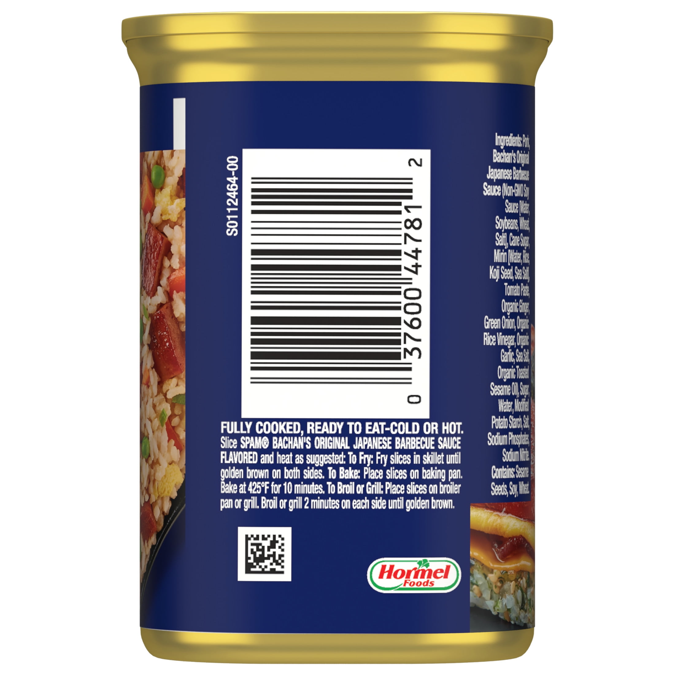SPAM BACHAN'S Japanese BBQ Sauce Flavored, 12 oz Can