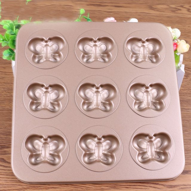 Moldes Para Hornear Mariposa Con Revestimiento Antiadherente, Bandeja Para Hornear Mariposa, Acero Al Carbono Fácil De Limpiar Para Restaurante Para Suministros Para Hornear En El YLSHRF Otros