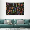 thumbnail image 2 of COMIO  Tapestry Wall Hanging Black Christmas Tapestries Wall Tapestry for Bedroom Living Room Home Wall Decor, 2 of 7