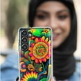 thumbnail image 5 of MUNDAZE Samsung Galaxy A72 Shockproof Clear Hybrid Protective Phone Case Neon Psychedelic Indie Hippie Sunflowers Cover, 5 of 5