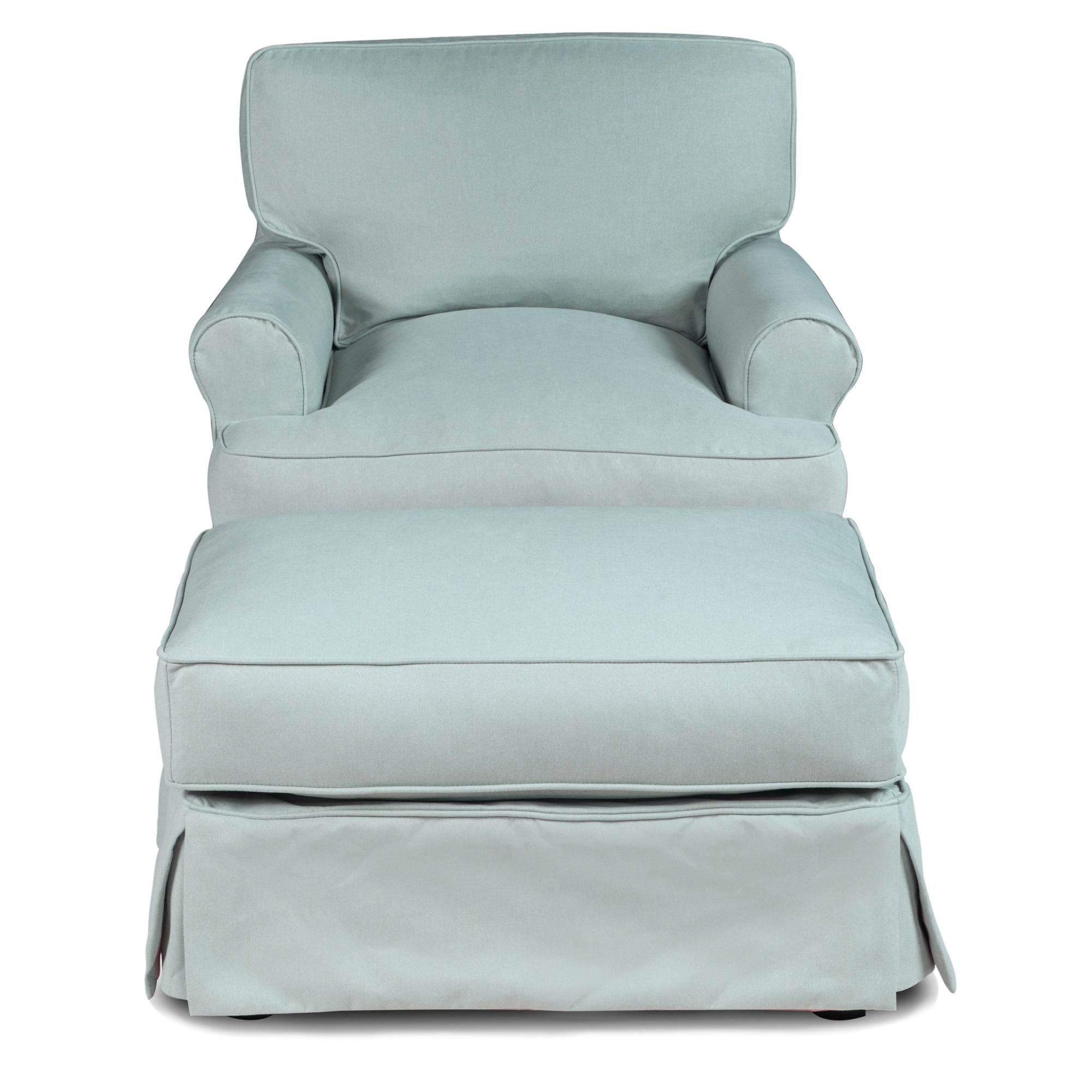 Sunset Trading Horizon Swivel Chair T-Cushion Slip Cover Only Performance White 