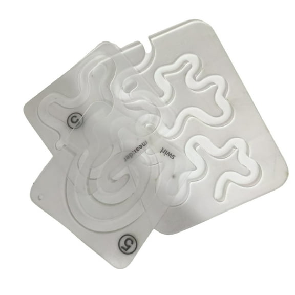 GENEMA 1 Set Quilting Stencil Acrylic Quilting Ruler Quilting Template for Patchwork