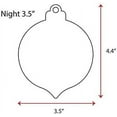 thumbnail image 2 of 25 Units Acrylic Christmas Ornaments Blanks Night 1/8" Thick – Clear or Solid Color – (Size 3.5") Made in USA, 2 of 5