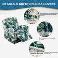 thumbnail image 2 of CHUNTIAN Stretch Recliner Slipcovers Printed Sofa Cover 4-Piece Fallon Collection Slipcover Lazy Boy Chair Covers Furniture Protector Recliner Chair Cover with Storage Pocket for Living Room, A2, 2 of 5