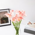 thumbnail image 4 of Yuedong Simulation Feel Horseshoe Lotus Home Banquet Study Table Decoration Table Arrangement vase Arrangement Flower Mini Horseshoe Lotus Flower Decoration for Wedding ,Hotal ,Home and Office, 4 of 9