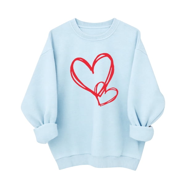 Camiseta de Moda de Cuello Redondo Casual de Manga Larga de las Mujeres para el Uso Diario, Suéter de Poliéster Suave, Blusa de Primavera de Invierno
