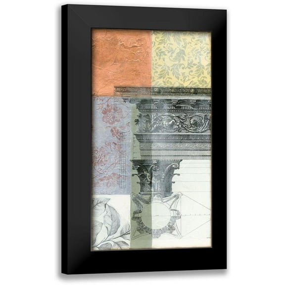 Goldberger, Jennifer 9x14 Black Modern Framed Museum Art Print Titled - Neo Victorian Collage III
