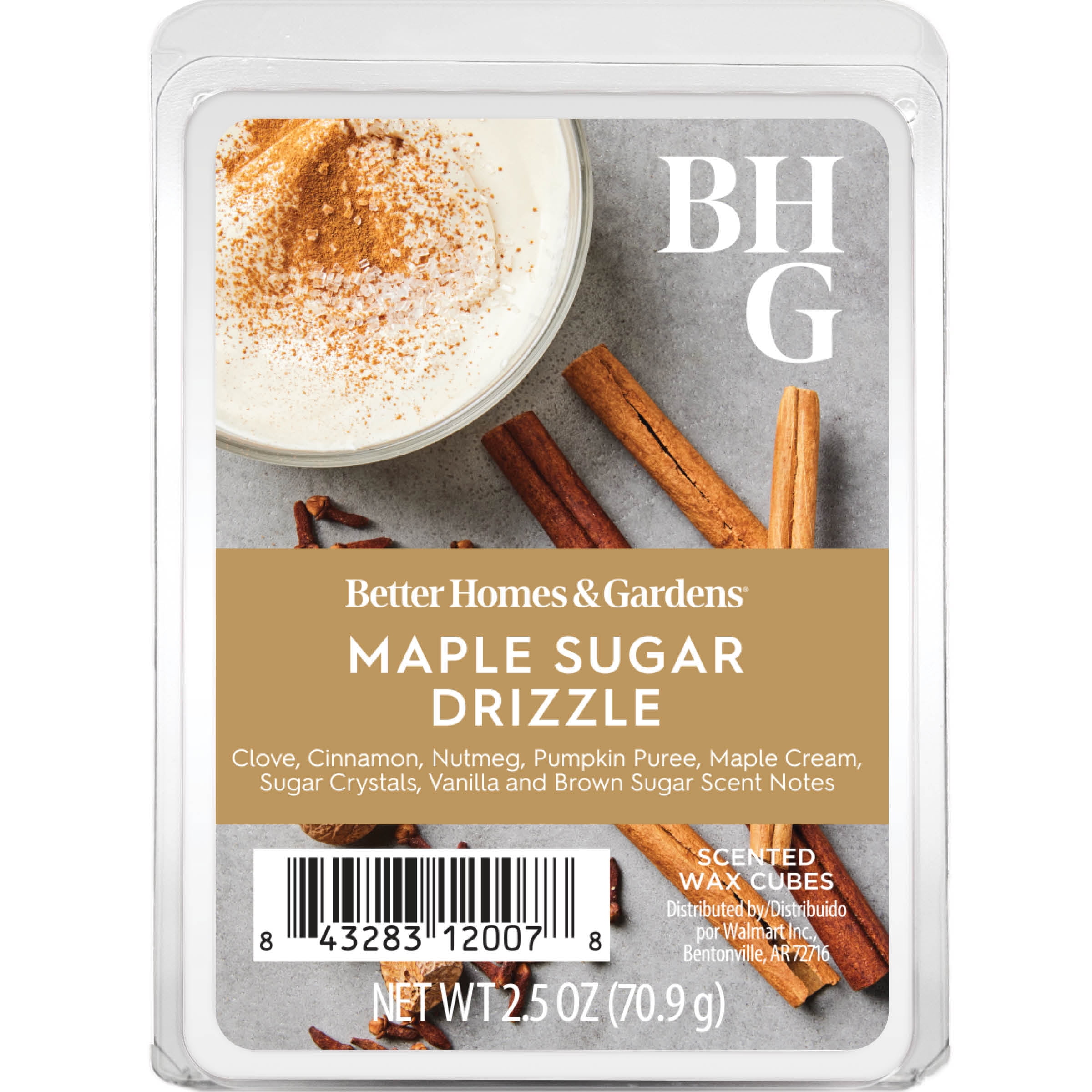 (10 pack) Maple Sugar Drizzle Scented Wax Melts, Better Homes & Gardens, 2.5 Oz (1-Pack)