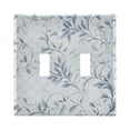 thumbnail image 2 of Dailycode Light Switch Plate Covers 3 Gang Wall Plate Plastics Outlet Covers for Kitchen Home Office Decor Elegant Vintage Flower on Grid, 2 of 8