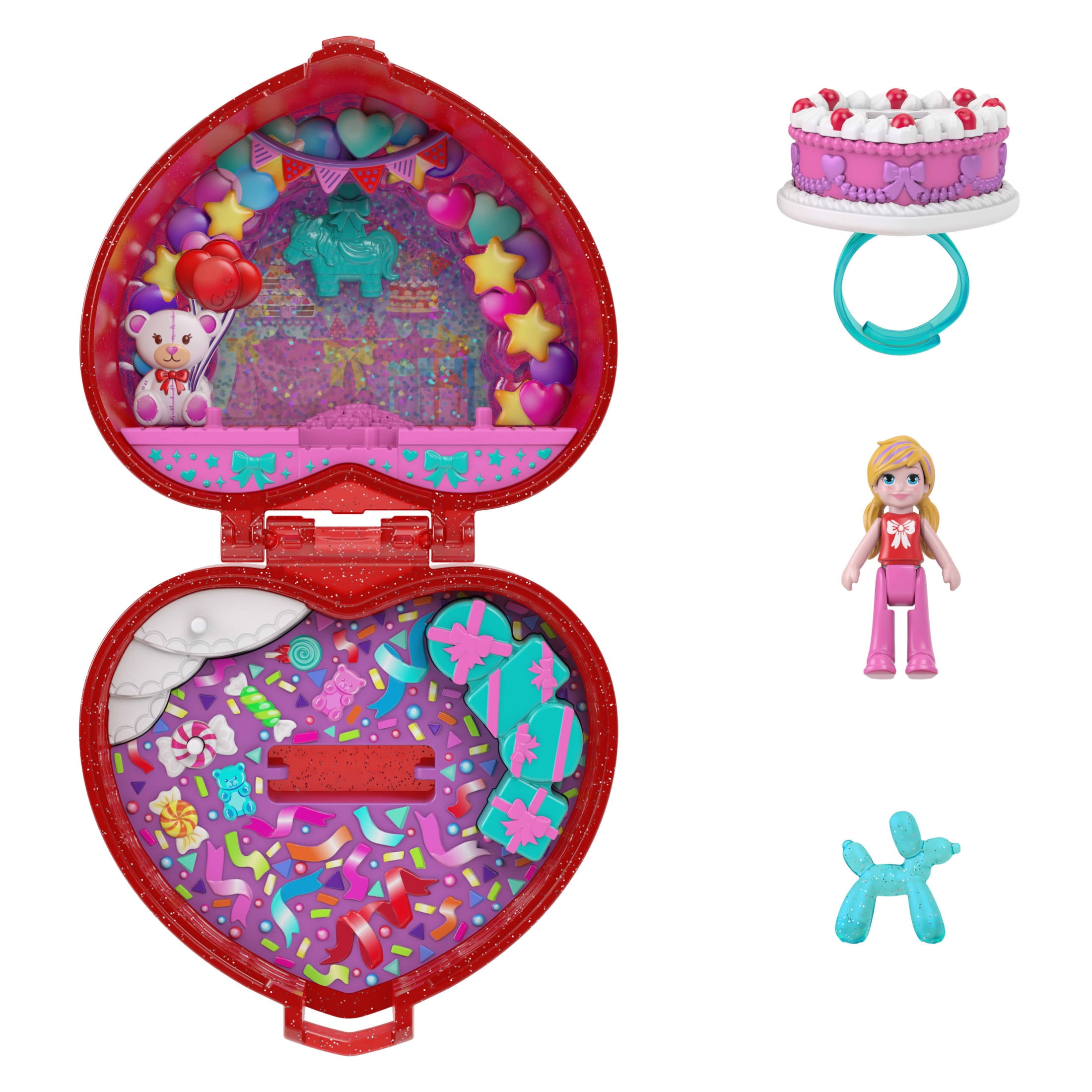 Polly Pocket Doll & Playset, Mattel 80th Anniversary Ring Box