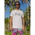 thumbnail image 2 of Hand Written Buon Ferragosto T-Shirt Men -Image by Shutterstock, Male 3X-Large, 2 of 4