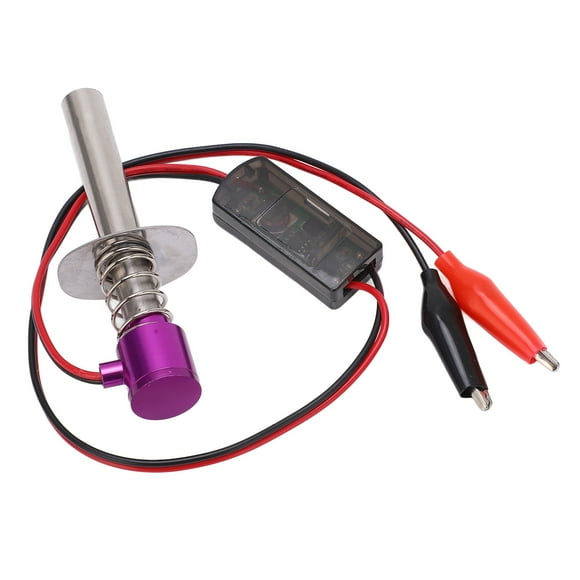 RC Car Igniter, Lightweight Safe To Use Simple Operation Long Service Life Electronic Glow Plug Igniter Strong With Gasket For Car Model For Aircraft Model
