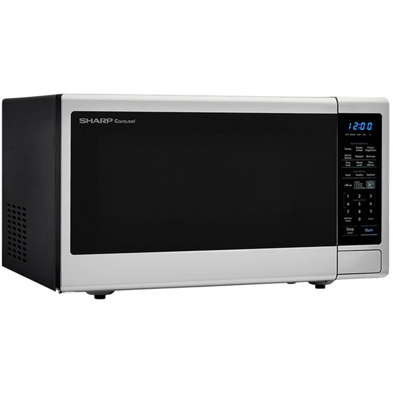1.8 cu. ft. 1100W Sharp Stainless Steel Countertop Microwave Oven
