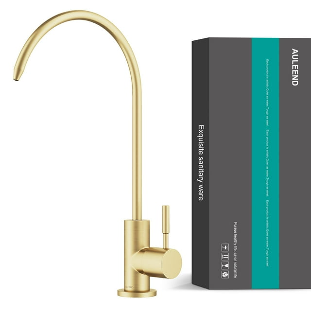 AULEEND Brass Reverse Osmosis Faucet, Sink Water Filter System, Suitable for Most Reverse Osmosis or Water Filtration Systems, Kitchen bar Sink Drink