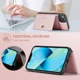 thumbnail image 3 of Case for iPhone 14 6.1 inch 2022, Detachable Magnetic Wallet Credit Card Cash Slot Case Cover Support Wireless Charging Functional Kickstand Compatible with iPhone 14 2022 (Pink), 3 of 15