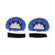 thumbnail image 1 of Accesorios para Casco de Motocicleta Decoración Orejas de Panda Rojo para Cascos de Motocicleta Bicicleta Esquí Pegatina de Felpa Azul 2 Juegos, 1 of 6