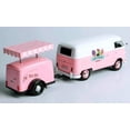 thumbnail image 3 of Volkswagen T1 Delivery Van with Ice-Cream Trailer Pink and White "Ice-Cream Shop" 1/24 Diecast Model Car by Motormax, 3 of 4