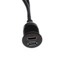 thumbnail image 3 of USB 3.0 HDMI a HDMI Cable de Extensión Línea Montaje Empotrado para Coches Auto (1 Metro / 2 Metros) Soledad Extensión USB HDMI a HDMI, 3 of 10