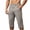 Khaki, variant on YSUEJPF Workout Capris for Men Lightweight Breathable Drawstring Gym Long Shorts Elastic Waistband Plain Straight Leg Cropped Pants