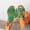 Green, variant on Women's Wedge Sandals Fashion Casual Slip on Slippers Arch Support Orthopedic Summer Hollow-Out Thick-Soled Beach Sandals Buckles Roman Wedge Heel Slippers