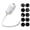 10 films/White, variant on Salange 2-in-1 Projection Night Light,USB Rockets Projector Lamp with 3 HD Sliding Films, 360° Rotating Design for Home Decoration,White