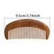 thumbnail image 3 of Peine De Madera De Nogal Peines De Madera Para Mujer Cepillo De Pelo De Nogal Peine De Púas Finas Desenredante Natural De Pelo Verde Peine De Madera Hecho A Mano Con Forma De Luna Pequeña, 3 of 6