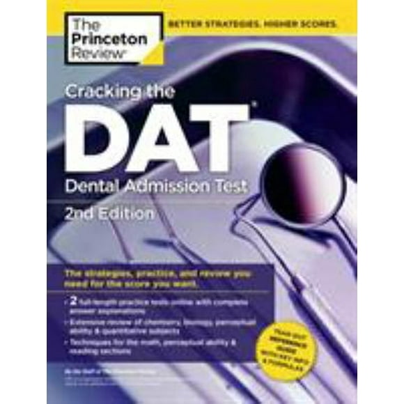 Pre-Owned Cracking the DAT (Dental Admission Test), 2nd Edition (Paperback) 9781524758462