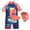 Orange, variant on Boys Swim Set, 2T 3T 4T 5T Swimsuit Boys Children Boys Swimsuit Cartoon Baby Toddler Quick Drying Surf Clothing Sunscreen Swim Cap Suit