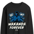 thumbnail image 3 of Marvel Black Panther - Valentine Be My Wakanda Forever - Men's Long Sleeve Graphic T-Shirt, 3 of 5