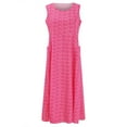 thumbnail image 4 of Robes d'Été pour Femmes en Lin Robe de Plage Décontractée Robe Midi avec Poches, 4 of 4