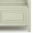 thumbnail image 3 of Simpli Home Connaught SOLID WOOD 42 inch Wide Transitional Entryway Storage Bench in Antique White, 3 of 13