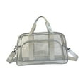 thumbnail image 2 of Kuntesetty Clear Toiletry Bag Beach Bag Waterproof PVC Tote Bag for Airline Work Travel Gray, 2 of 9