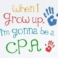 thumbnail image 2 of CafePress - Kids Future Cpa Infant Bodysuit - Baby Light Bodysuit, Size Newborn - 24 Months, 2 of 4