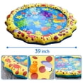 thumbnail image 2 of Vaguelly Toy Play Alfombra de agua Almohadilla para rociadores de agua Césped Alfombra de juego para rociar y salpicar agua para niños （100 cm）, 2 of 5