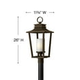 thumbnail image 4 of Hinkley Lighting 1741OZ Sullivan 1 Light 100W Outdoor Post Top in Oil Rubbed Bro, 4 of 7