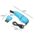 thumbnail image 3 of 1 Pack Mini USB Vacuum Cleaner Keyboard Computer Vacuum Cleaner with USB Cord, Brush and Nozzle Head for Car, Home and Office-Light Blue, 3 of 8