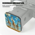 thumbnail image 3 of Hitch Cover Fits For 2-Inch Hitch,Blue Sky And The Stately Giraffe Ensemblerubber Trailer Hitch Cover Tube Plug Insert,Car Exterior Accessories, Receiver Tube Hitch Plug, 3 of 6