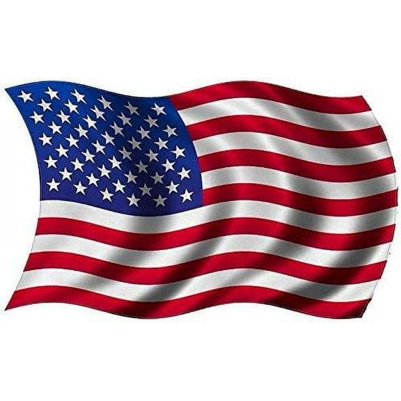 American Wavy Waving United States US USA Flag Vinyl 3M Reflective sticker RH