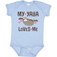 thumbnail image 3 of Inktastic My Yaya Loves Me Sloth Girls Baby Bodysuit, 3 of 5