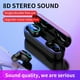 thumbnail image 4 of Bearachild Mini auriculares intrauditivos Bluetooth 5,0 impermeables auriculares manos libres inalámbricos 8D sonido estéreo auriculares deportivos Cables de audio/vídeo negro, 4 of 6