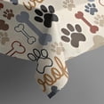 thumbnail image 5 of Paw Prints and Bones Square Tablecloth,Waterproof Square Table Cover,Wipeable Spillproof Washable Table Cover for Home Kitchen Party Decor 60"x60"(152x152cm), 5 of 6