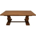 thumbnail image 3 of Benedict 81x39 Rectangle Dining Table with Solid Wood in Distressed Brown Finish, 3 of 3