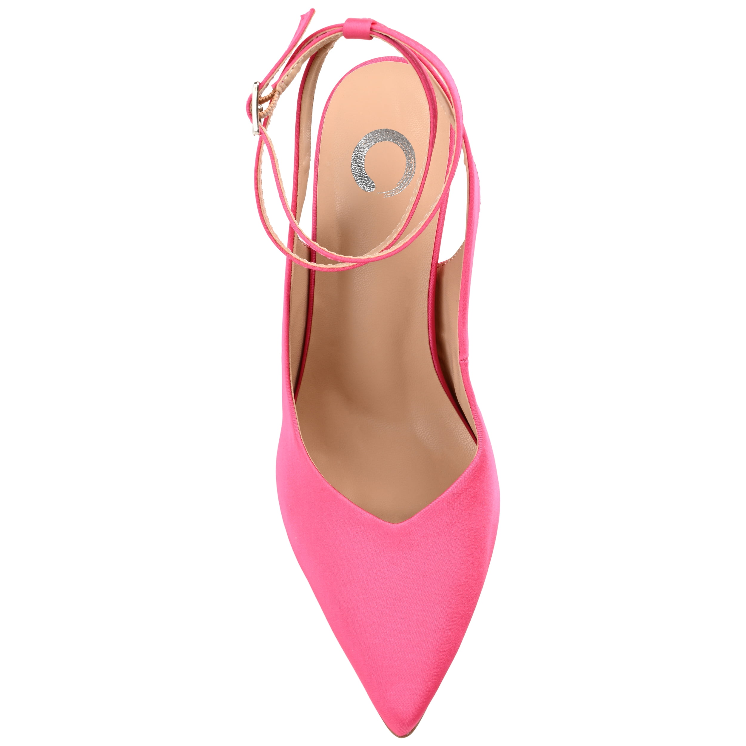 Journee Womens Marcella Buckle Mid Stiletto Pointed Toe Pumps, Widths Available