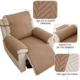 thumbnail image 3 of Yumcute Recliner Chair Cover, Recliner Sofa Coves, 1 Seats Recliner Armchair Cover,  Recliner Covers That Stay in Place,Washable Recliner Slipcover Little Coffee, 3 of 6