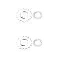 thumbnail image 2 of Advancent Piñón fijo de una sola velocidad, rueda de bicicleta, piñón, anillos de bloqueo, piezas de repuesto Type6 NO6, 2 of 6