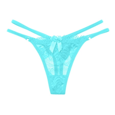 

Transparent Sexy Panties For Women T-String Panties Thong Lace Low Rise See Through Fashion G-St Low Rise Underwear For Ladies No Show T-Back Tanga Panties Green One Size
