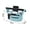 @002-Blue, variant on YiJuHui Stroller Organizer Bag with Cup Holders & Insulated Bottle Pocket, Waterproof Diaper Caddy for Pushchairs, Detachable Wrist Strap Purse, Adjustable Straps, Black
